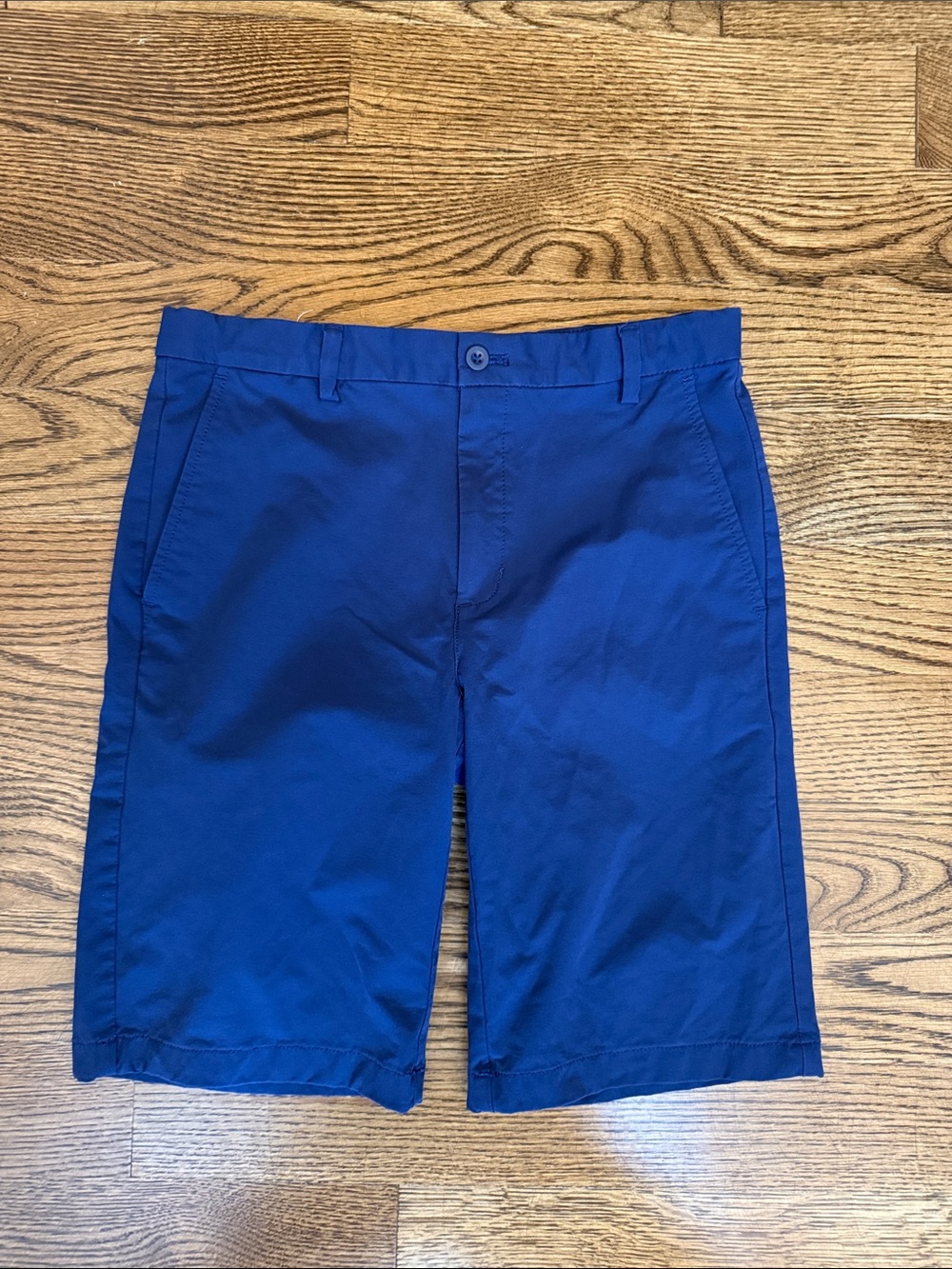 Vineyard Vines Boys Navy Blue Flat-Front Shorts
